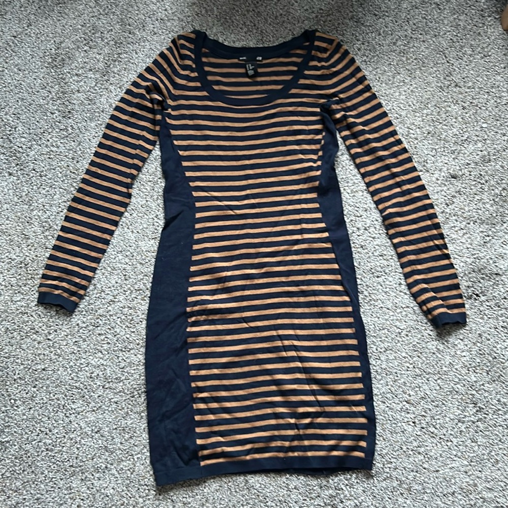 Striped sweater dress